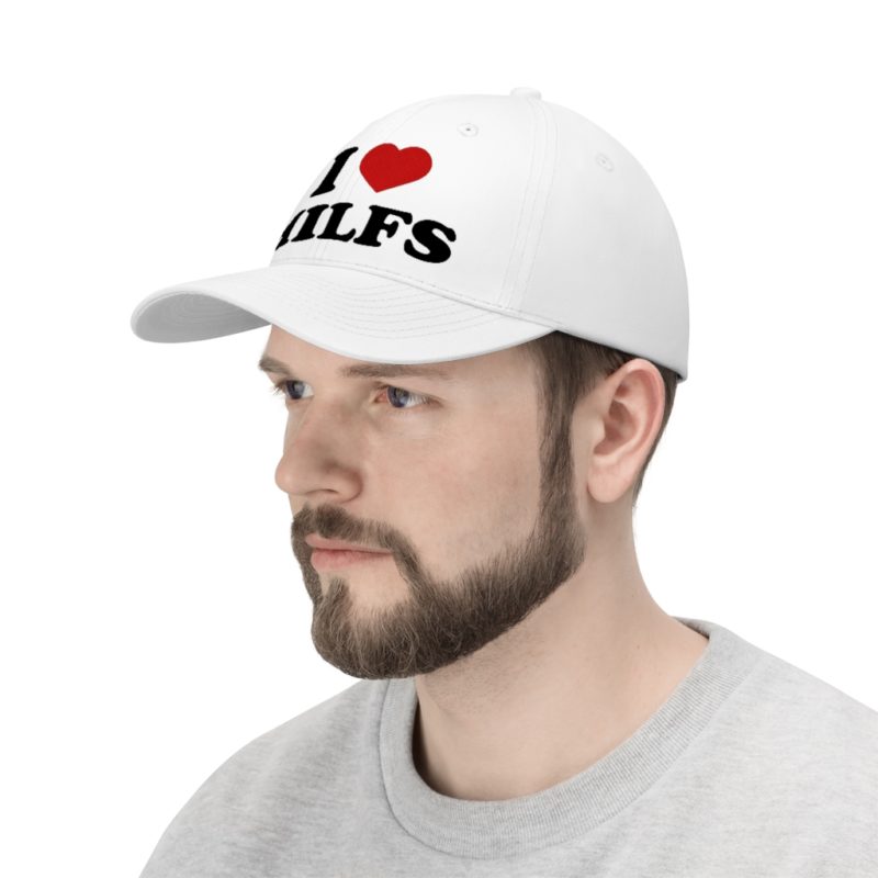 I Love MILFS - Unisex Twill Hat - Image 4