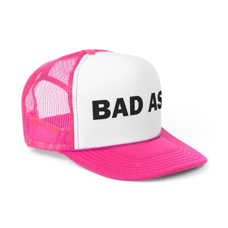 BAD ASS - Trucker Cap with black font - Image 2