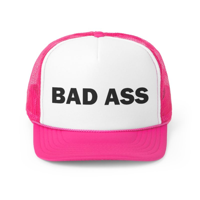 BAD ASS - Trucker Cap with black font