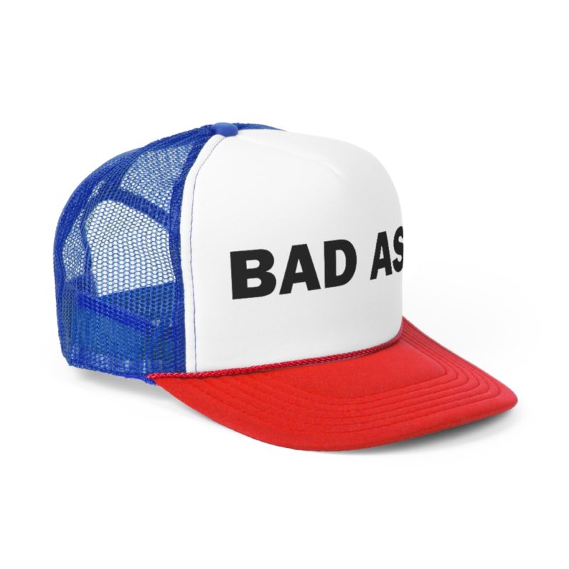 BAD ASS - Trucker Cap with black font - Image 7