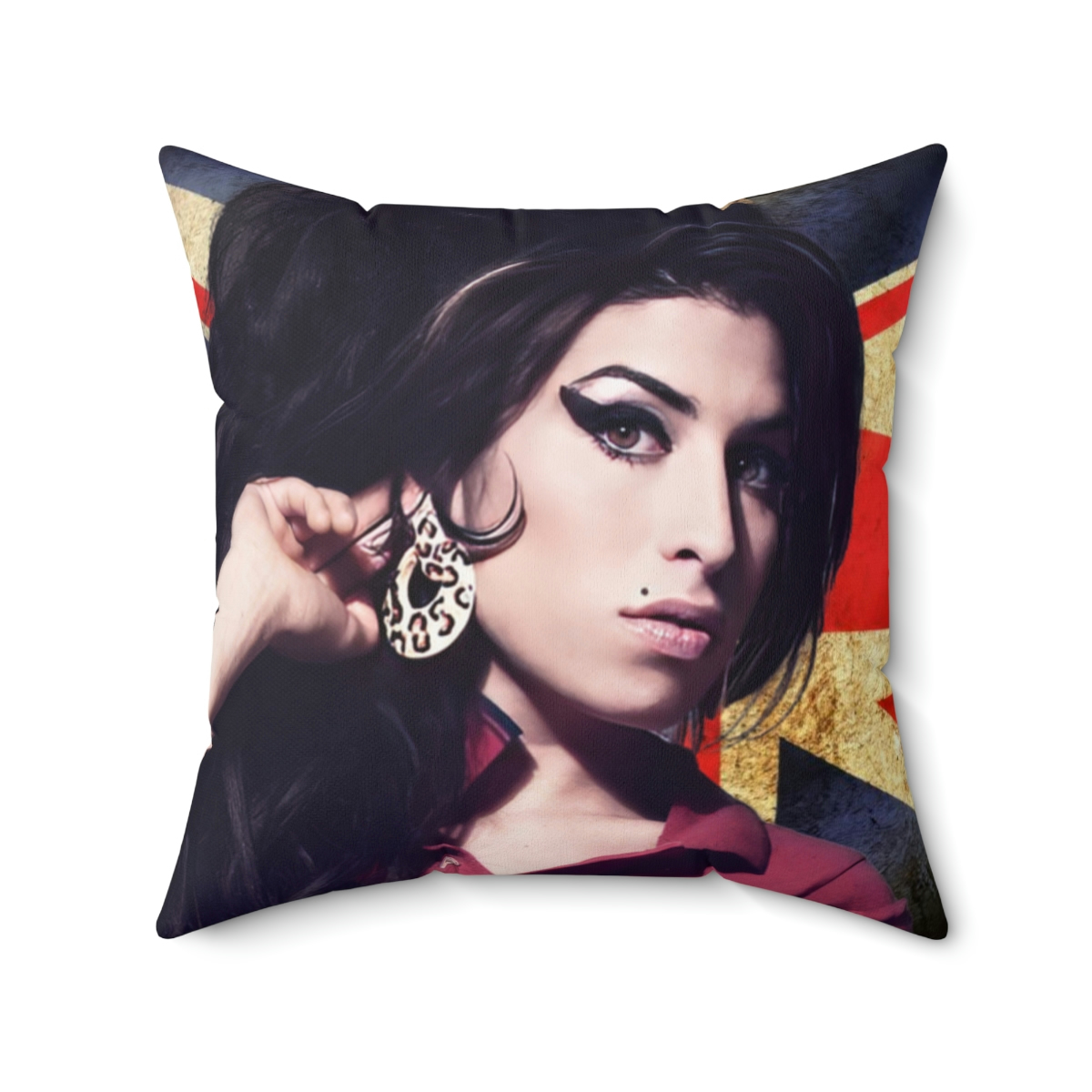 Fans of the late singer Amy Winehouse would love this Amy Winehouse inspired pillow and it makes a fantastic gift for fans of her music and legacy.