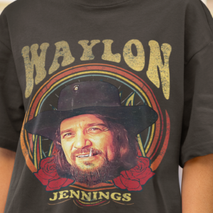 Take 15% off Retro Vintage Style Outlaw Music Waylon Jennings T-Shirt. A gift for Waylon Jennings fans.