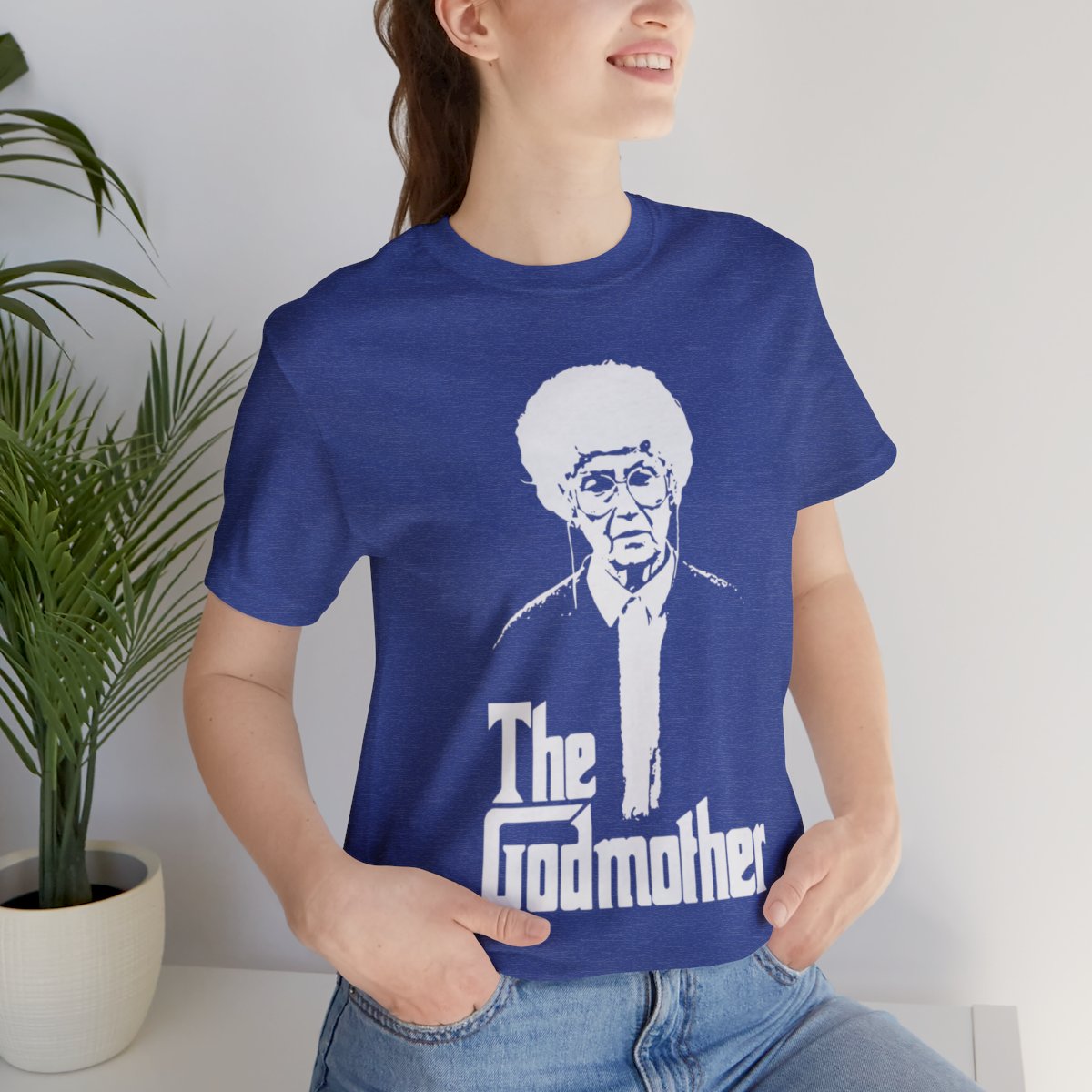 Channel your inner Sicilian mama with this hilarious "Sophia Petrillo: The Godmother" t-shirt! This Bella and Canvas tee is a playful mashup of everyone's favorite Golden Girl and the iconic Godfather film, proving that cheesecake is serious business in Miami.