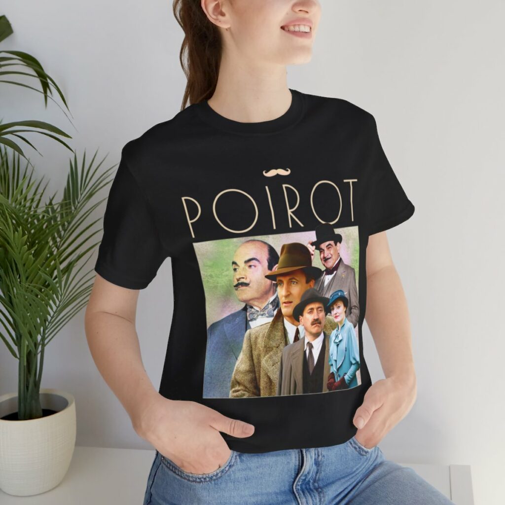 Hercule Poirot The Belgian Detective T-Shirt Gift Idea