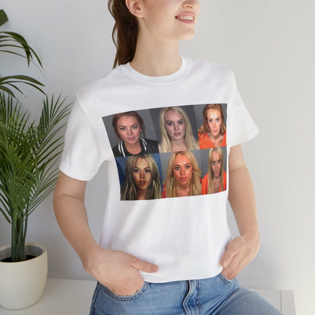 Lindsey Lohan Arrested Mug Shot Gallery T-Shirt